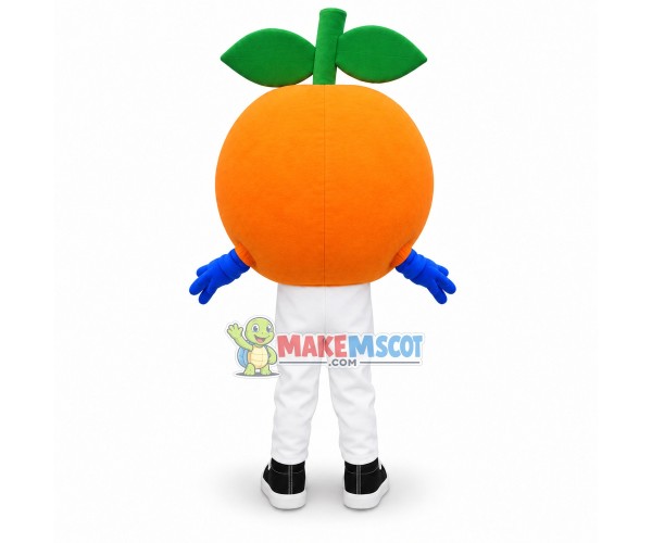 Lightweight Cartoon Tangerine Mascot Adult Costume 