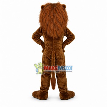 College Power Lion Mascot Costume 