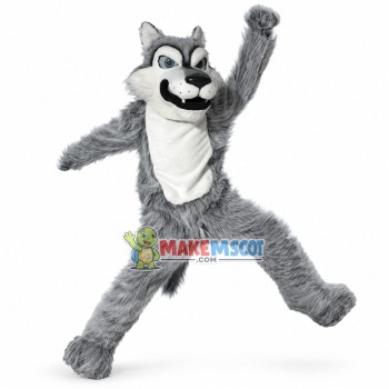 Willie the Wolf High School Mascot Costume Willie the Wolf High School Mascot Costume