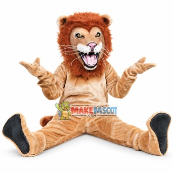 Golden Lion High School Mascot Costume Golden Lion High School Mascot Costume