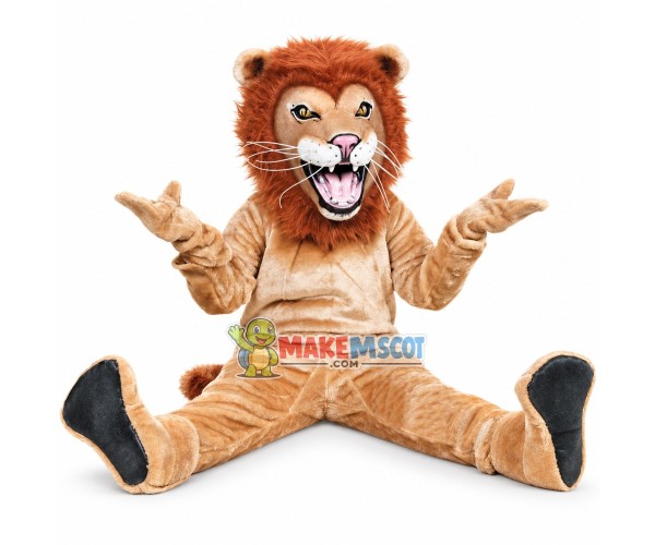 Golden Lion High School Mascot Costume Golden Lion High School Mascot Costume