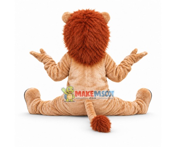 Golden Lion High School Mascot Costume Golden Lion High School Mascot Costume