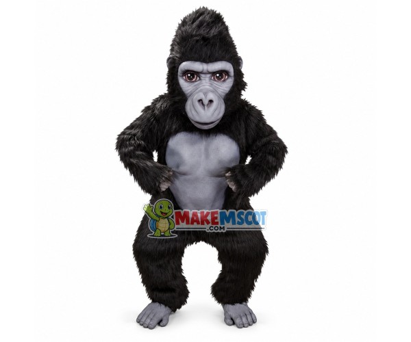 Silverback Gorilla Mascot Costume Silverback Gorilla Mascot Costume