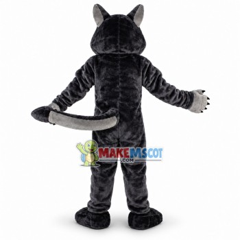 Power Gray Wolf Mascot Costume Power Gray Wolf Mascot Costume