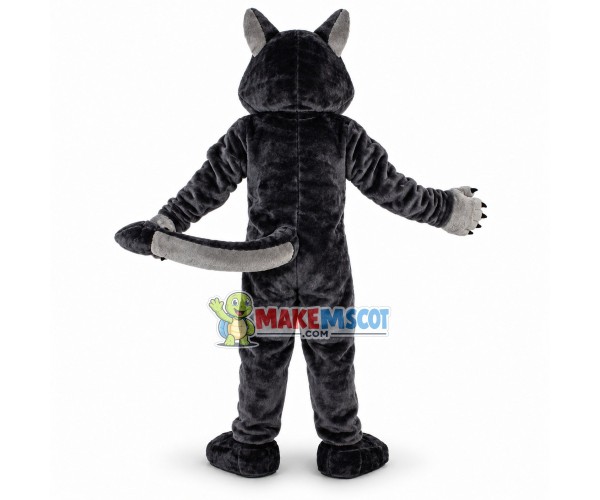 Power Gray Wolf Mascot Costume  