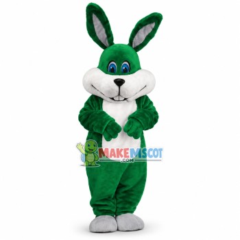 Lovely Green Bunny Mascot Costume Lovely Green Bunny Mascot Costume