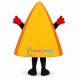 Deluxe Cartoon Triangle Pizza Slice With Fresh Vegetables Mascot Costume Deluxe Cartoon Triangle Pizza Slice With Fresh Vegetables Mascot Costume