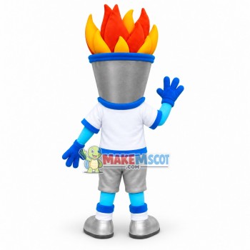 Adult Cartoon Torch Mascot Costume Adult Cartoon Torch Mascot Costume