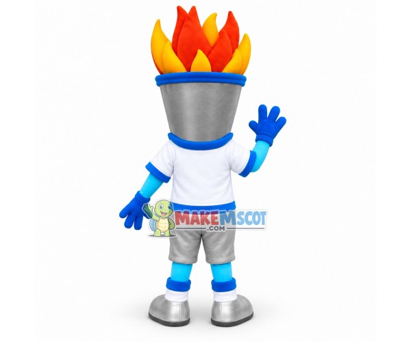 Adult Cartoon Torch Mascot Costume Adult Cartoon Torch Mascot Costume