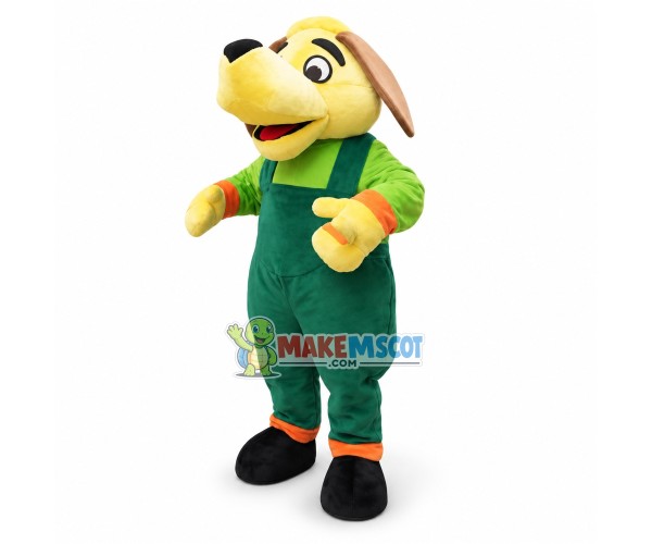 Adult Cartoon Yellow Dog Mascot Costume Fancy Dress Outfit Adult Cartoon Yellow Dog Mascot Costume Fancy Dress Outfit