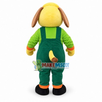 Adult Cartoon Yellow Dog Mascot Costume Fancy Dress Outfit Adult Cartoon Yellow Dog Mascot Costume Fancy Dress Outfit