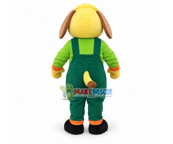 Adult Cartoon Yellow Dog Mascot Costume Fancy Dress Outfit Adult Cartoon Yellow Dog Mascot Costume Fancy Dress Outfit