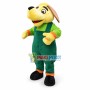 Adult Cartoon Yellow Dog Mascot Costume Fancy Dress Outfit 