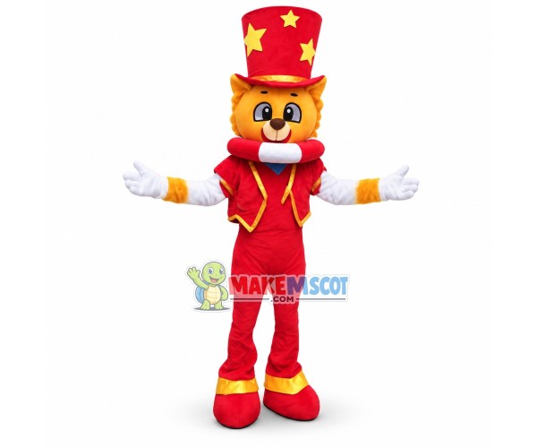 Cartoon Magician Lion Mascot Costume Fancy Dress Outfit Costume Cartoon Magician Lion Mascot Costume Fancy Dress Outfit Costume