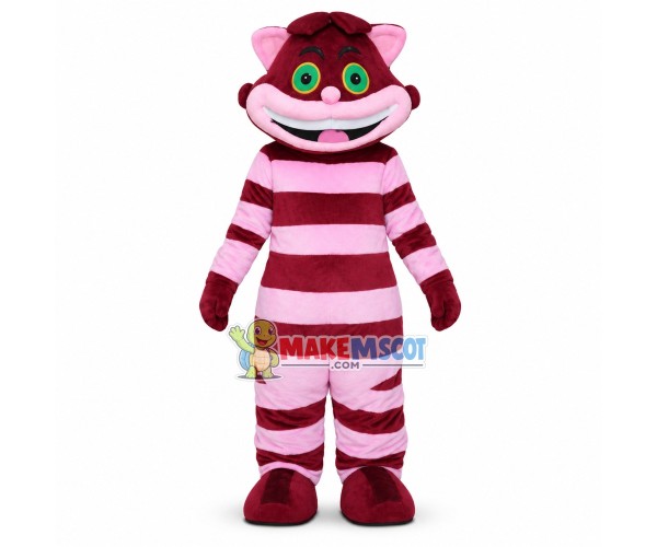 Mysterious Cheshire Cat Mascot Costume Mysterious Cheshire Cat Mascot Costume