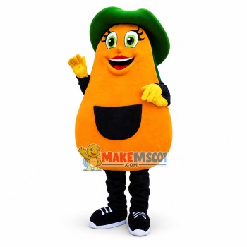 Lady Avocado Mascot Costume Lady Avocado Mascot Costume
