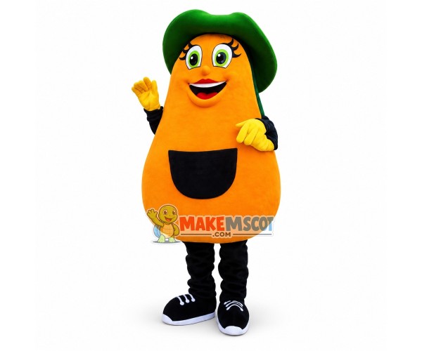 Lady Avocado Mascot Costume Lady Avocado Mascot Costume