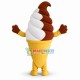 Deluxe Chocolate & Vanilla Swirl Ice Cream Cone Mascot Costume Deluxe Chocolate & Vanilla Swirl Ice Cream Cone Mascot Costume
