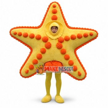 Deluxe Yellow Starfish Mascot Adult Costume	