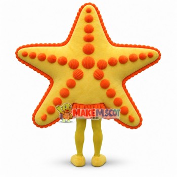 Deluxe Yellow Starfish Mascot Adult Costume Deluxe Yellow Starfish Mascot Adult Costume