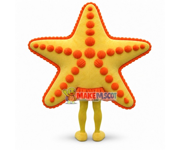 Deluxe Yellow Starfish Mascot Adult Costume Deluxe Yellow Starfish Mascot Adult Costume