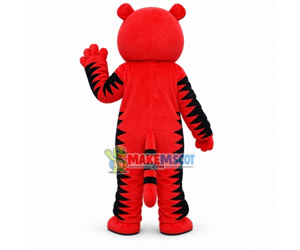 Simple Style Red Tiger Mascot Costume Simple Style Red Tiger Mascot Costume
