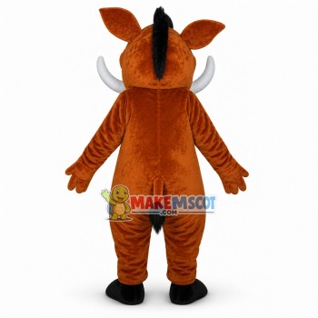 Gluttonous Pumbaa the Warthog Mascot Cartoon Costume Gluttonous Pumbaa the Warthog Mascot Cartoon Costume