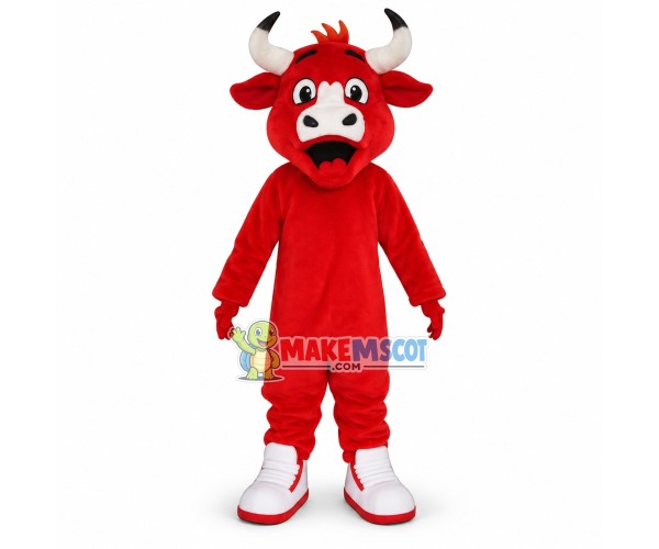 Lovely Red Bull Mascot Costume Lovely Red Bull Mascot Costume