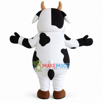 Cute Fat Dairy Cow Mascot Cartoon Costume Cute Fat Dairy Cow Mascot Cartoon Costume