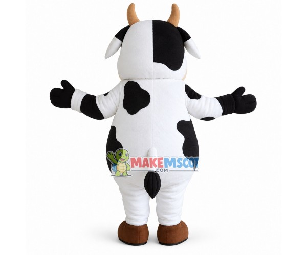 Cute Fat Dairy Cow Mascot Cartoon Costume Cute Fat Dairy Cow Mascot Cartoon Costume
