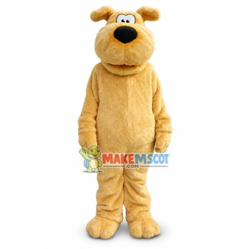 Adult Plush Yellow Dog Mascot Cartoon Costume Adult Plush Yellow Dog Mascot Cartoon Costume