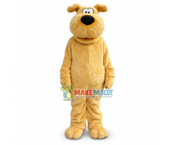 Adult Plush Yellow Dog Mascot Cartoon Costume Adult Plush Yellow Dog Mascot Cartoon Costume