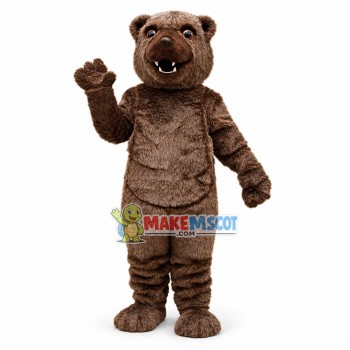Fierce Plush Brown Bear Mascot Costume Fierce Plush Brown Bear Mascot Costume