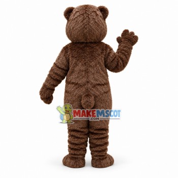 Fierce Plush Brown Bear Mascot Costume  