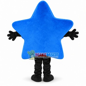 Deluxe Blue Star Mascot Cartoon Costume Deluxe Blue Star Mascot Cartoon Costume