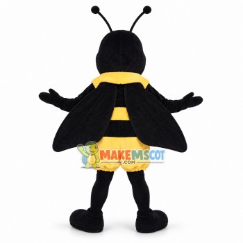 Fierce Bee With Sharp Teeth Mascot Costume Fierce Bee With Sharp Teeth Mascot Costume