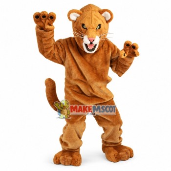 Fierce Mountain Lion Big Cat Mascot Costume Fierce Mountain Lion Big Cat Mascot Costume
