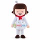 Optimistic Girl Chef Mascot Costume Optimistic Girl Chef Mascot Costume