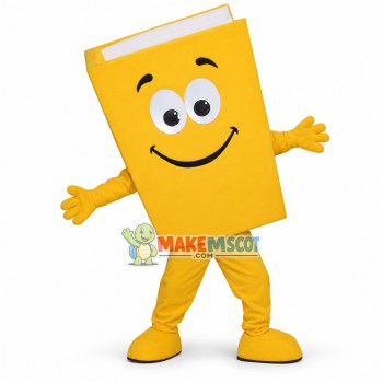 Lightweight Cartoon Yellow Book Mascot Adult Costume Lightweight Cartoon Yellow Book Mascot Adult Costume