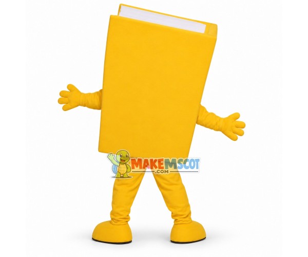 Lightweight Cartoon Yellow Book Mascot Adult Costume Lightweight Cartoon Yellow Book Mascot Adult Costume