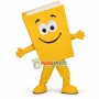Lightweight Cartoon Yellow Book Mascot Adult Costume	