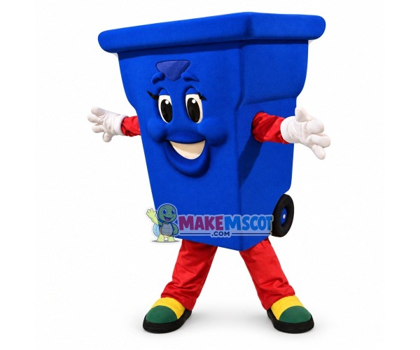 Lightweight Cartoon Outdoor Garbage Cans With Wheels Mascot Adult Costume Lightweight Cartoon Outdoor Garbage Cans With Wheels Mascot Adult Costume