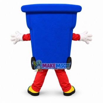 Lightweight Cartoon Outdoor Garbage Cans With Wheels Mascot Adult Costume 