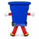 Lightweight Cartoon Outdoor Garbage Cans With Wheels Mascot Adult Costume Lightweight Cartoon Outdoor Garbage Cans With Wheels Mascot Adult Costume