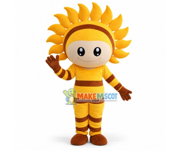 Cartoon Sun Boy Mascot Costume Cartoon Sun Boy Mascot Costume
