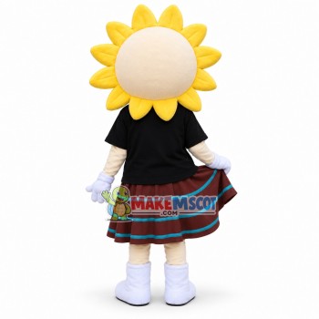 Beautiful Sun Girl Mascot Cartoon Costume Beautiful Sun Girl Mascot Cartoon Costume