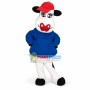 Cartoon Cow With Red Lips Mascot Costume Fancy Dress Outfit Costume 