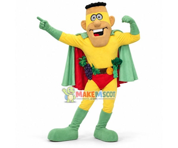 Captain 5 A Day Mascot Costume Captain 5 A Day Mascot Costume