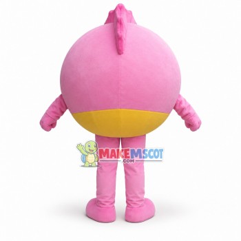 Deluxe Pink Puffer Fish Mascot Cartoon Costume Deluxe Pink Puffer Fish Mascot Cartoon Costume