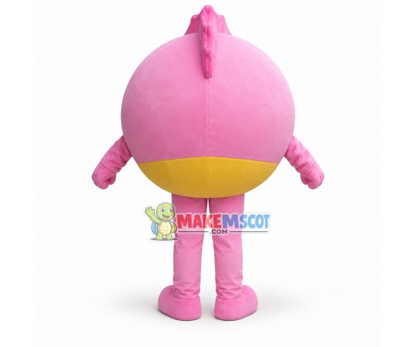 Deluxe Pink Puffer Fish Mascot Cartoon Costume Deluxe Pink Puffer Fish Mascot Cartoon Costume